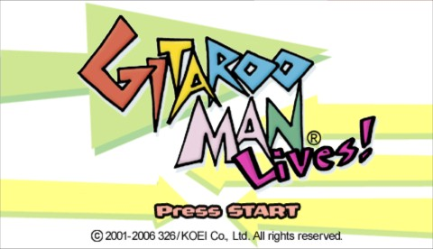 Gitaroo Man Lives title screen for PSP